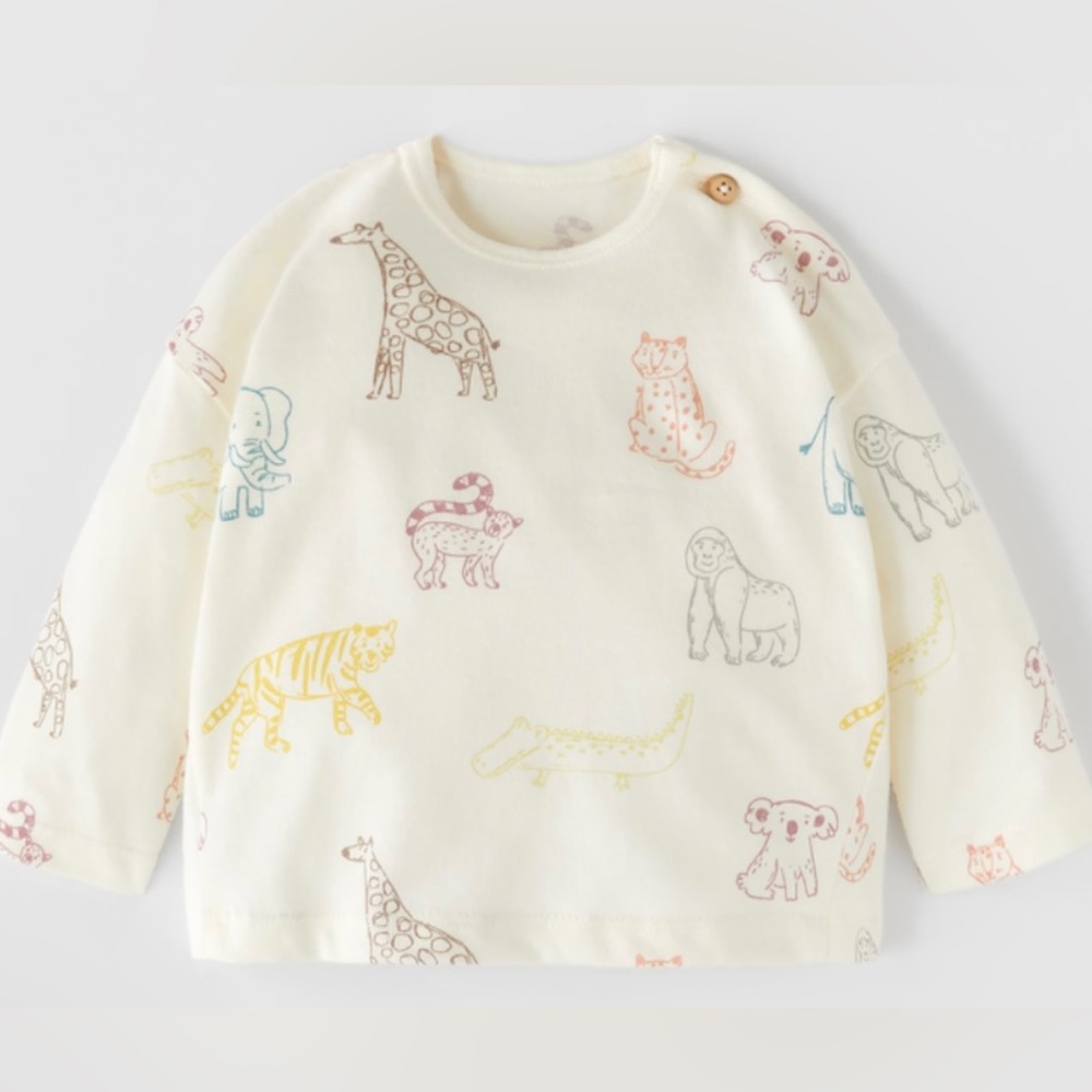 SAFARI ANIMAL T-SHIRT - ZARA
